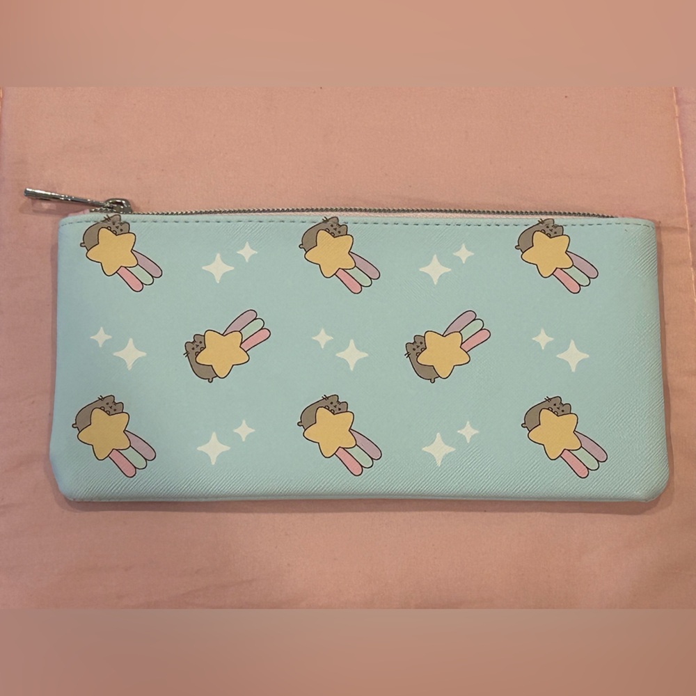 Pusheen Shooting Stars Pencil Case Zippered Pouch 🐈⬛💫🌈